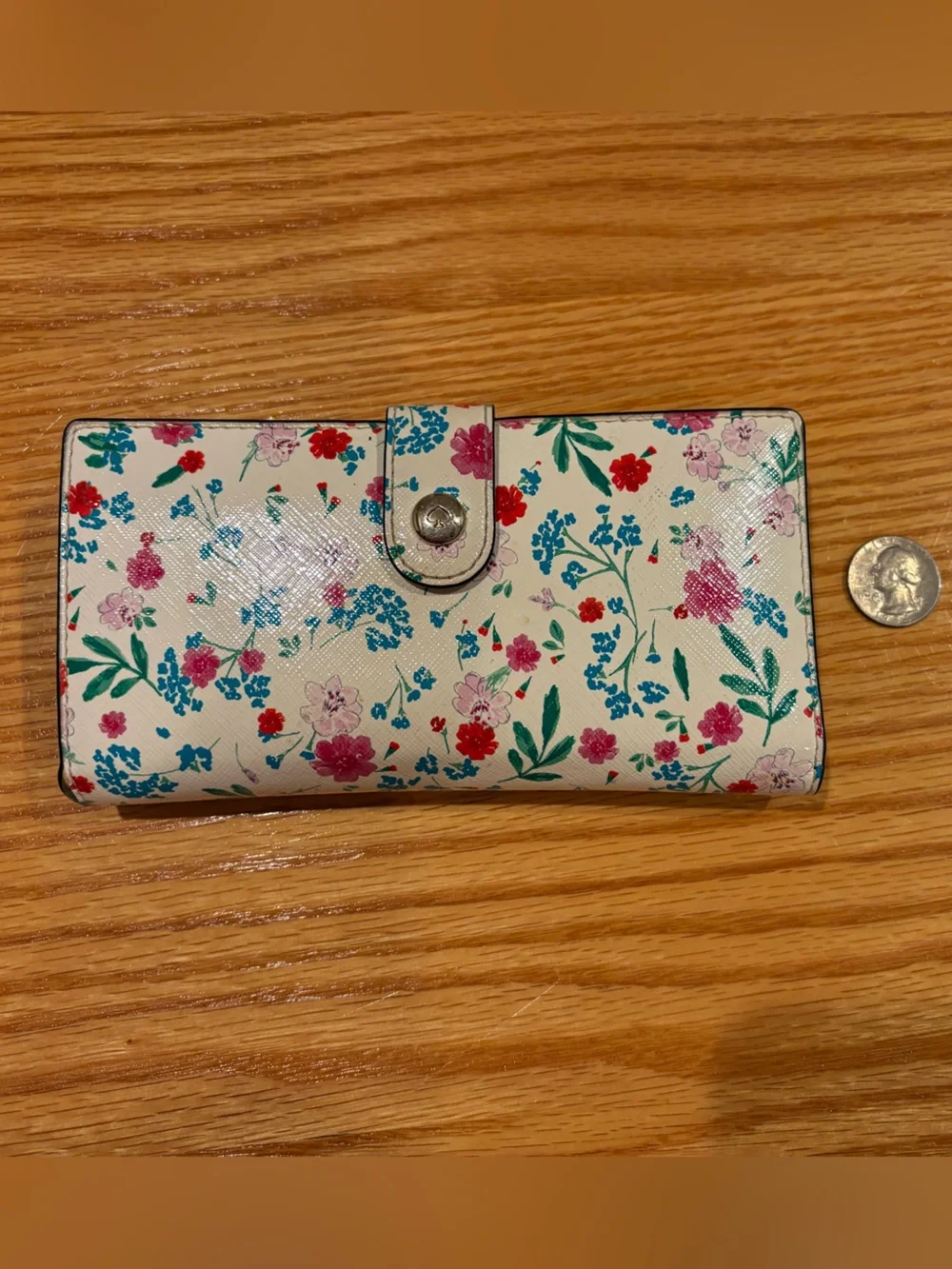 kate spade Floral Snap Wallet